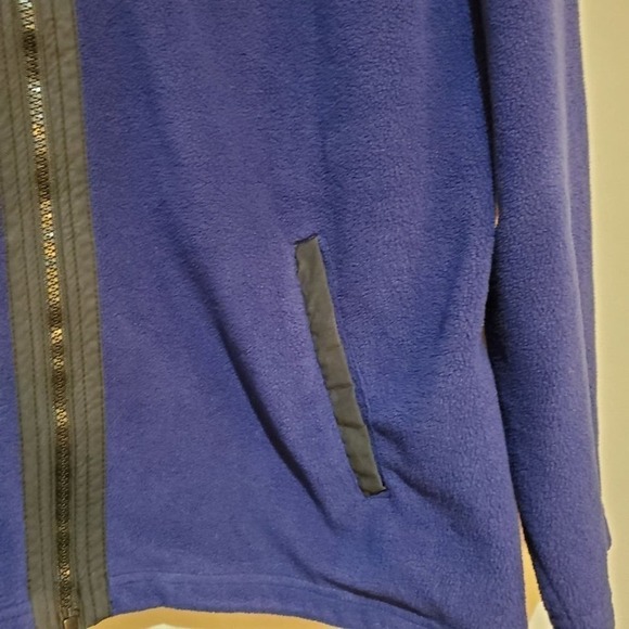 Men's Size Medium Alpine Tek Fleece Jacket Shacket Outdoors Soft Navy Blue - Picture 5 of 11